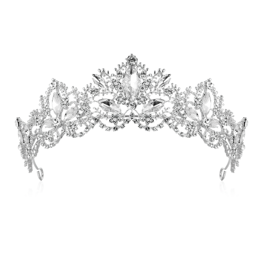 Qiit Tiara Crown for Women and Girls - Perfect for Weddings Birthday Proms Princess Party