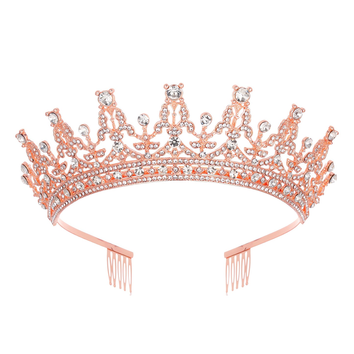 Qiit Tiara Crown for Women and Girls - Perfect for Weddings Birthday Proms Princess Party