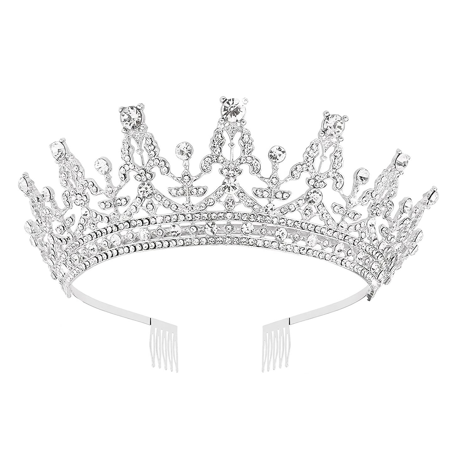 Qiit Tiara Crown for Women and Girls - Perfect for Weddings Birthday Proms Princess Party