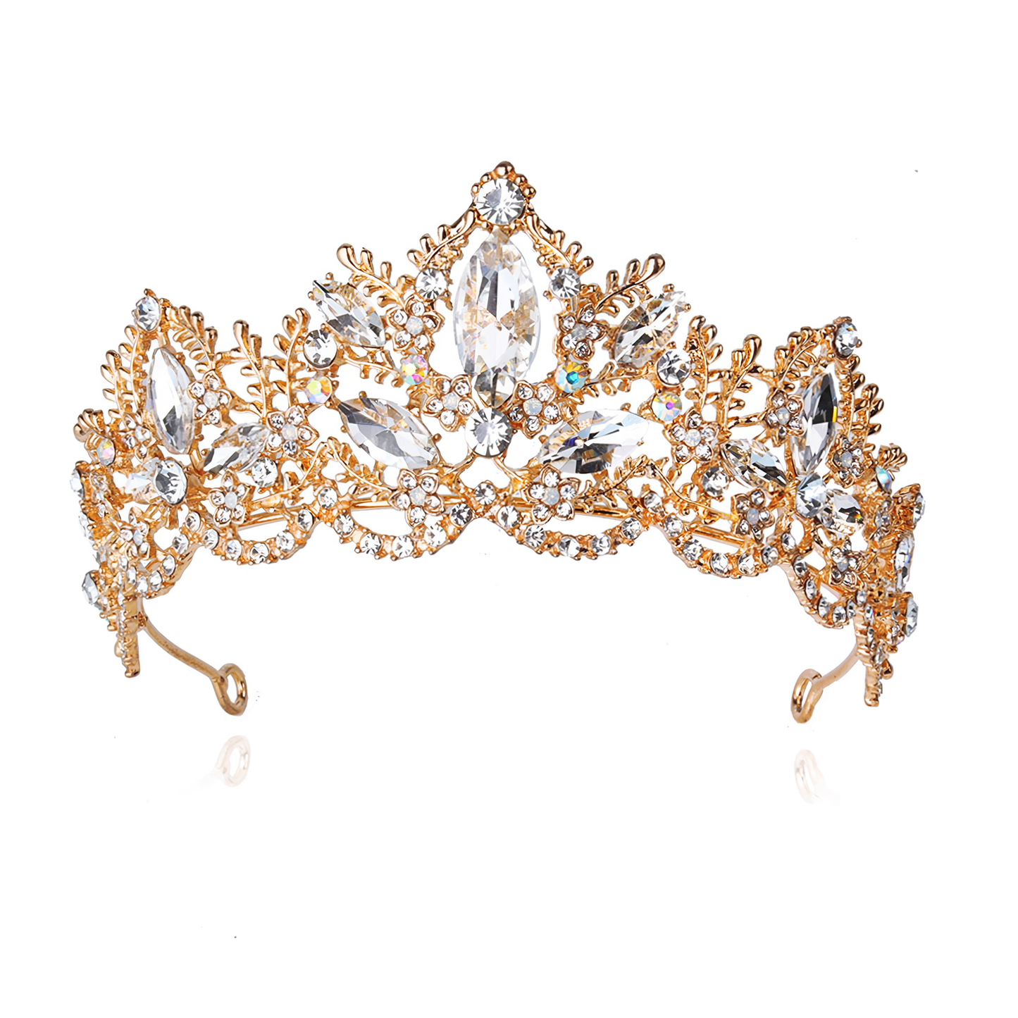 Qiit Tiara Crown for Women and Girls - Perfect for Weddings Birthday Proms Princess Party