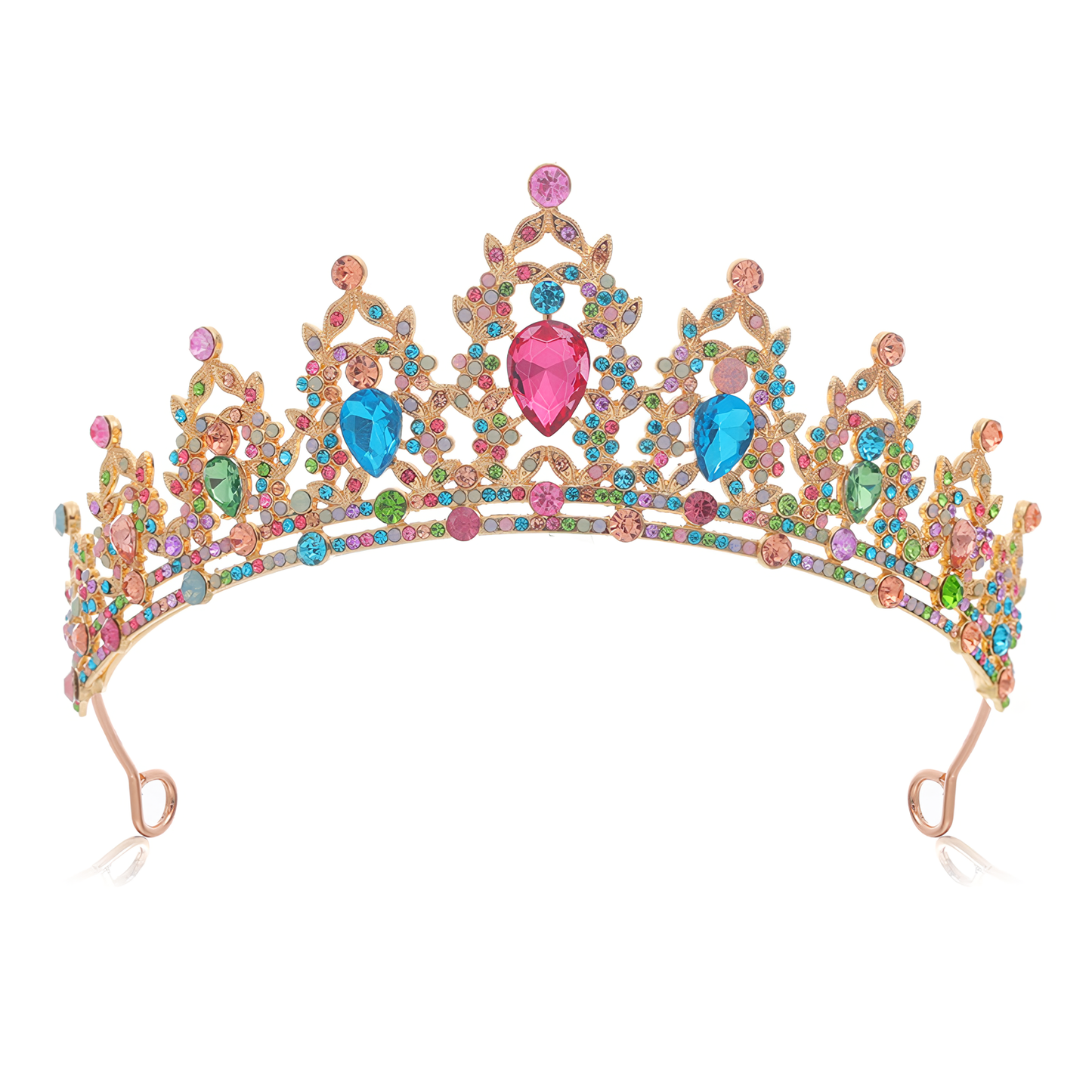 Qiit Tiara Crown for Women and Girls - Perfect for Weddings Birthday Proms Princess Party