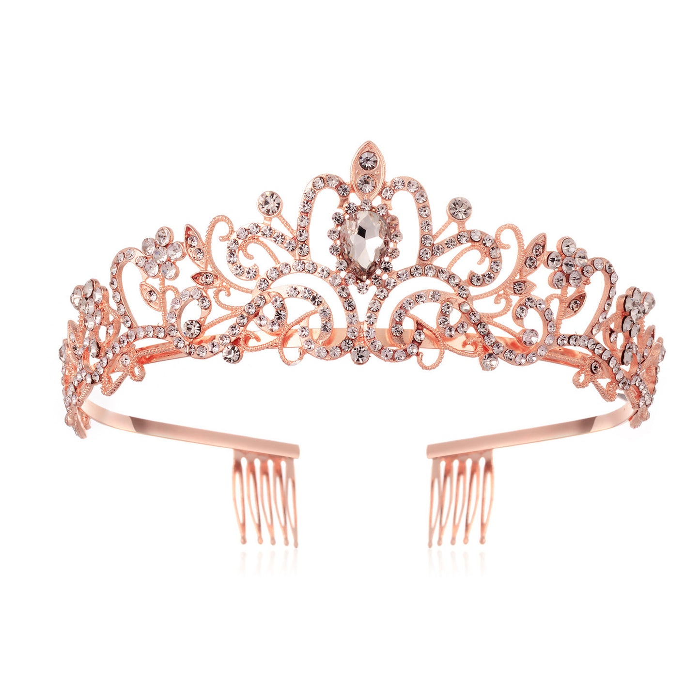 Qiit Tiara Crown for Women and Girls - Perfect for Weddings Birthday Proms Princess Party